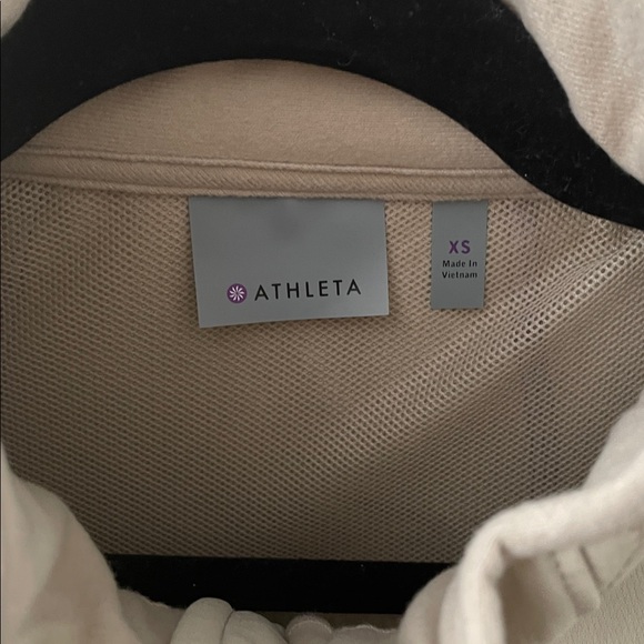 Athleta Womens Truckee full-zip Jacket Cream - Picture 3 of 7